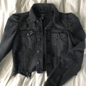 Forever 21 Cropped denim jacket